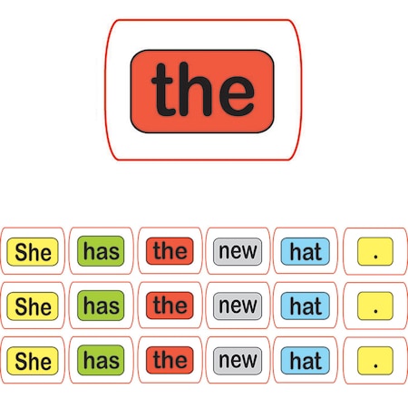 Ashley Productions Die-Cut Magnetic Foam Sentence Building, 100 Pieces, PK3 40008